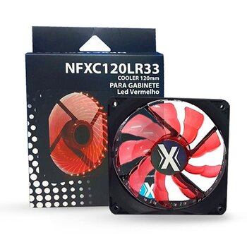 Cooler Fan para Gabinete NFX 120mm LED Vermelho - NFXC120LR33