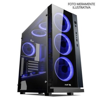 Gabinete Gamer Preto Argb Vidro Gamemax Revolt